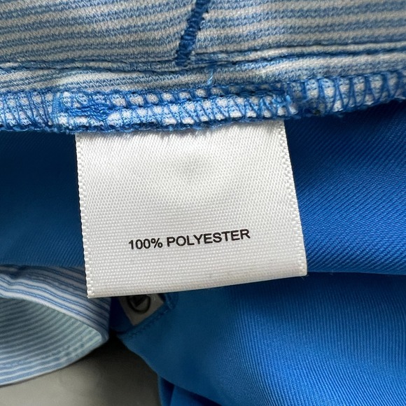 Peter Millar Golf Shorts Mens 32 Performance Blue 9'' Inseam Classic Chino - Picture 8 of 10